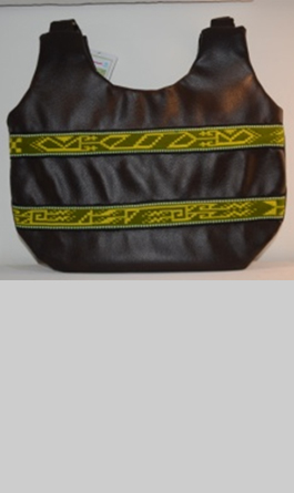 LEATHER BROWN BAG/ PATTI